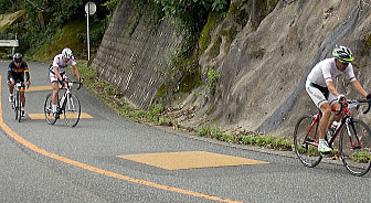 ちょっと走りにくい路面